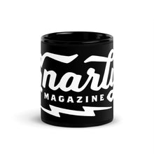 Load image into Gallery viewer, Gnarly Magazine Logo Black Glossy Mug
