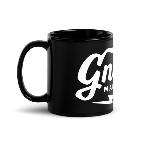 Gnarly Magazine Logo Black Glossy Mug