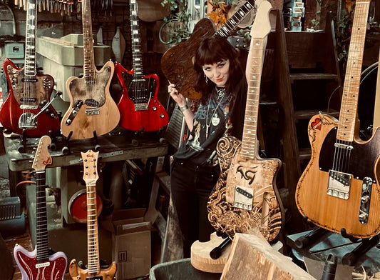 Executing Art on Wood: The Custom Guitar Work of Cindy Hulej