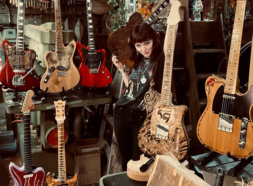 Executing Art on Wood: The Custom Guitar Work of Cindy Hulej
