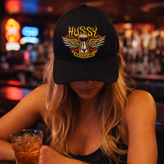 Hussy Magazine Keyhole Trucker Hat