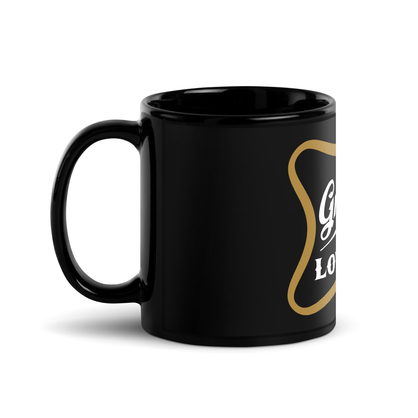 Gnarly Low Life Black Glossy Mug