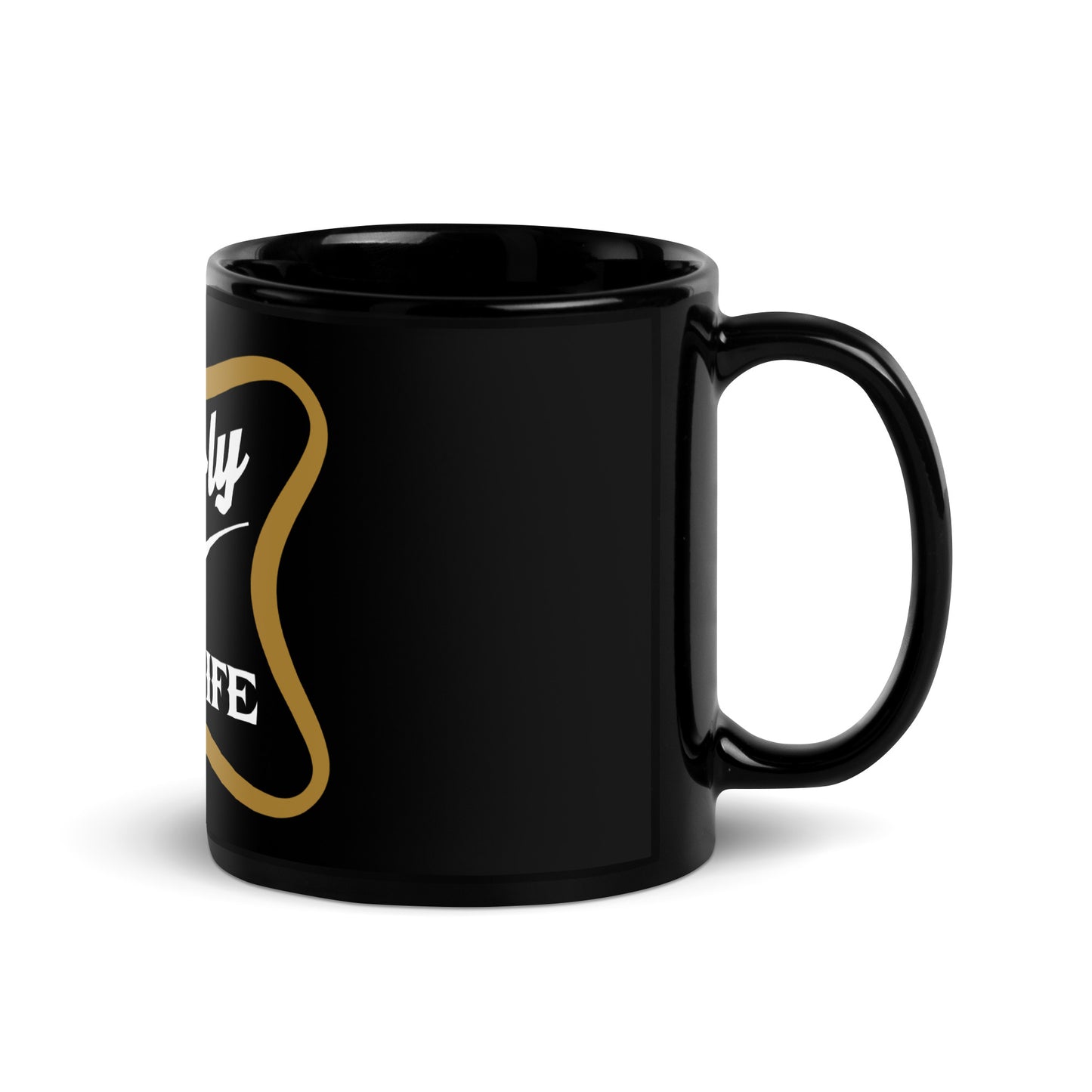 Gnarly Low Life Black Glossy Mug