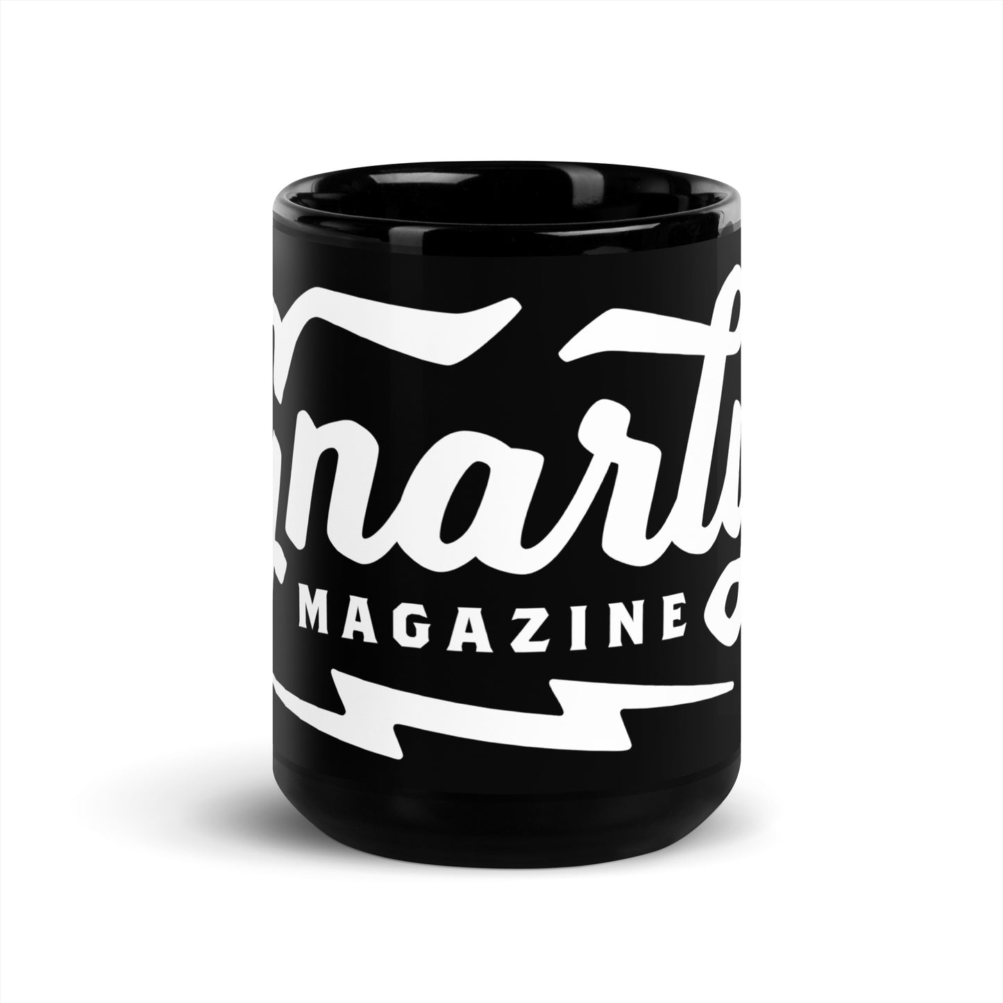 Gnarly Magazine Logo Black Glossy Mug