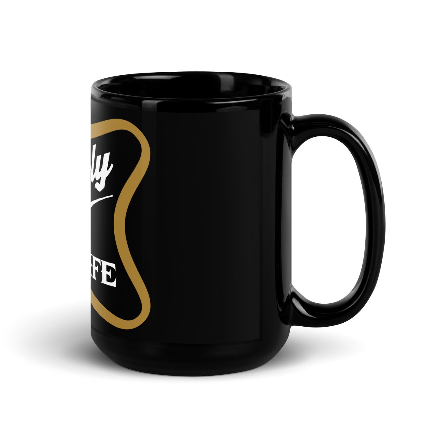 Gnarly Low Life Black Glossy Mug