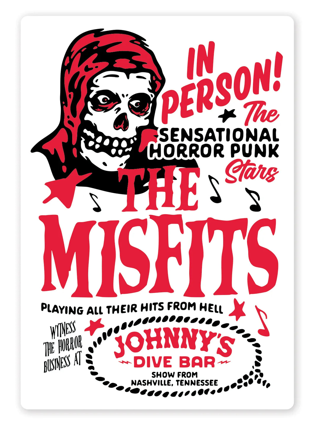 Misfits Show Sticker
