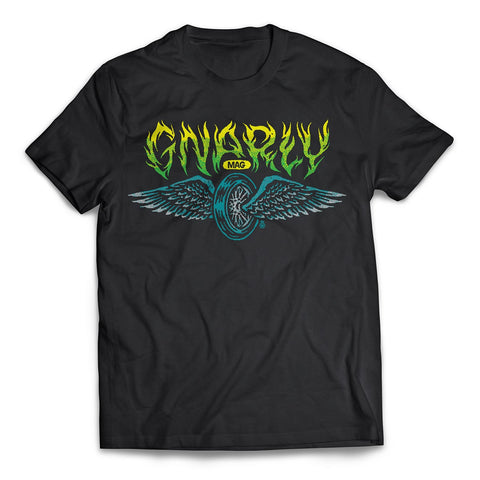 Gnarly Mag Winged Wheel t-shirt